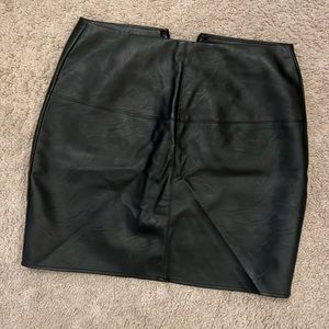 Pleather Mini Skirt